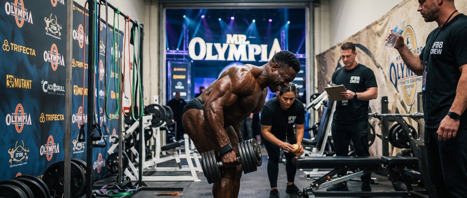 treino para o Mr. Olympia
