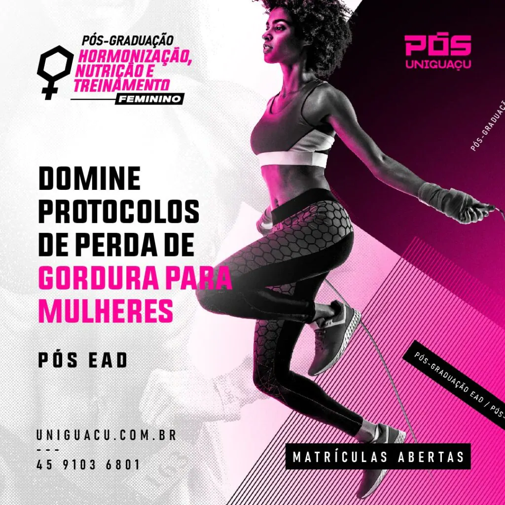 PÓS NUTRIÇÃO E TREINAMENTO FEMININO