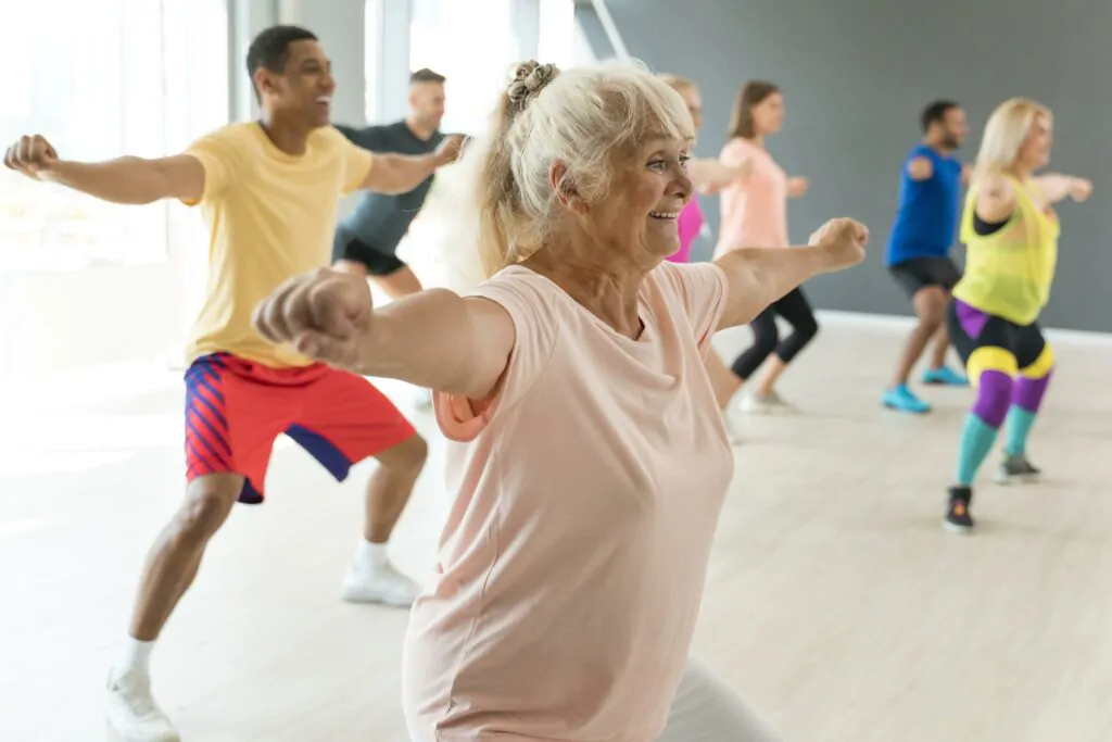 idosos aula de dança