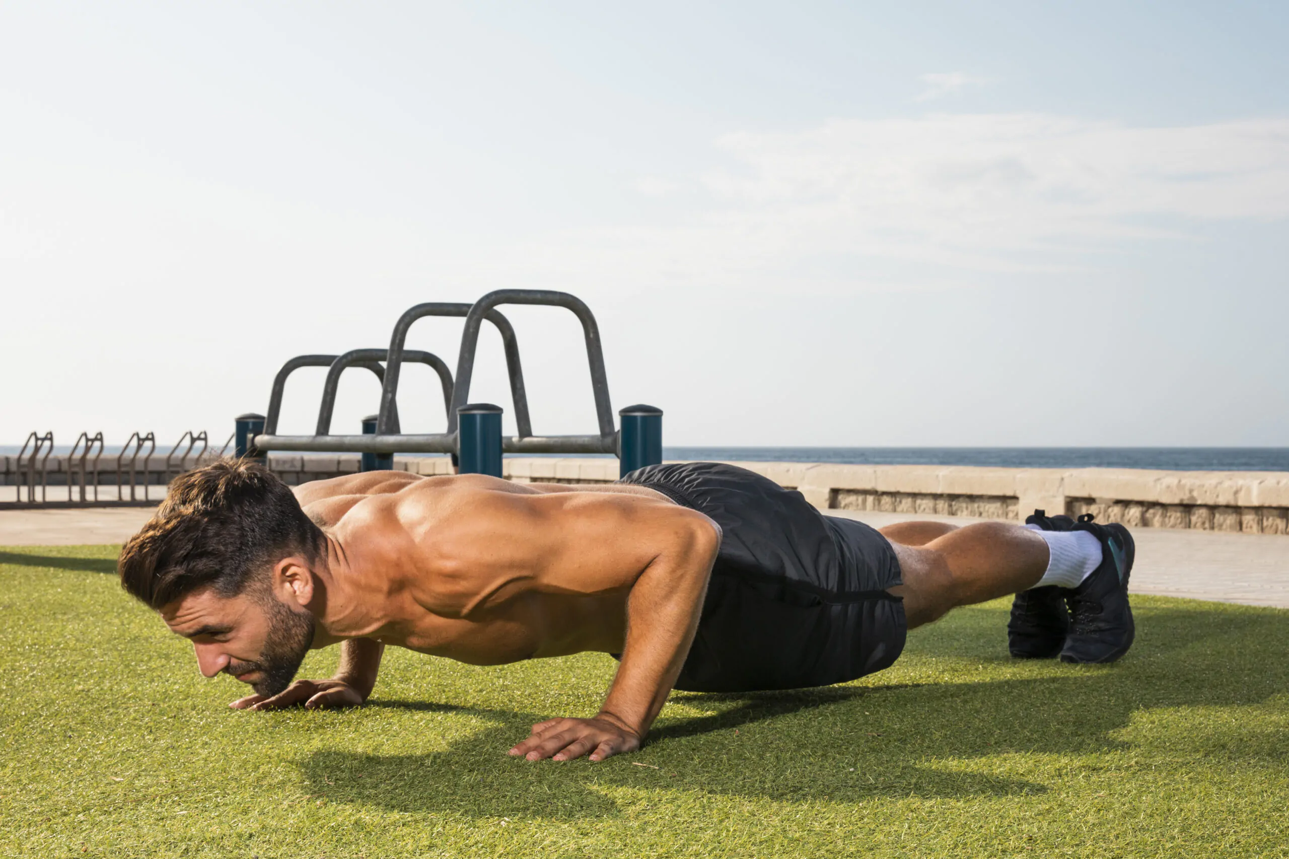 exercício flexão de braço