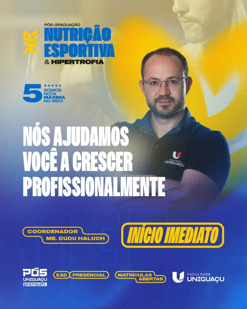 Pós nutrição esportiva e hipertrofia